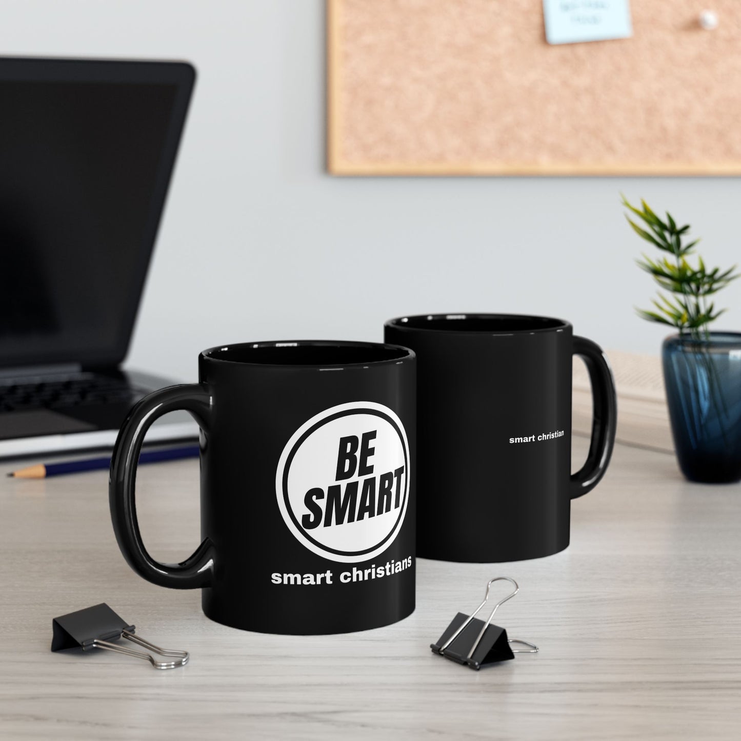 Smart Christian Black Mug