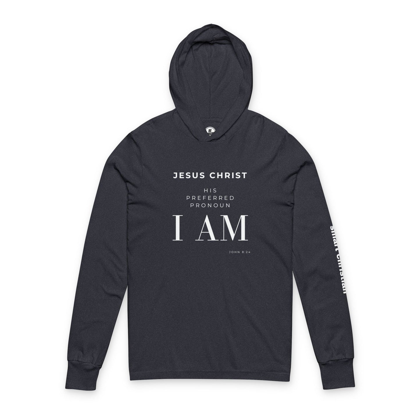 Jesus I AM Hooded Long Sleeve Tee