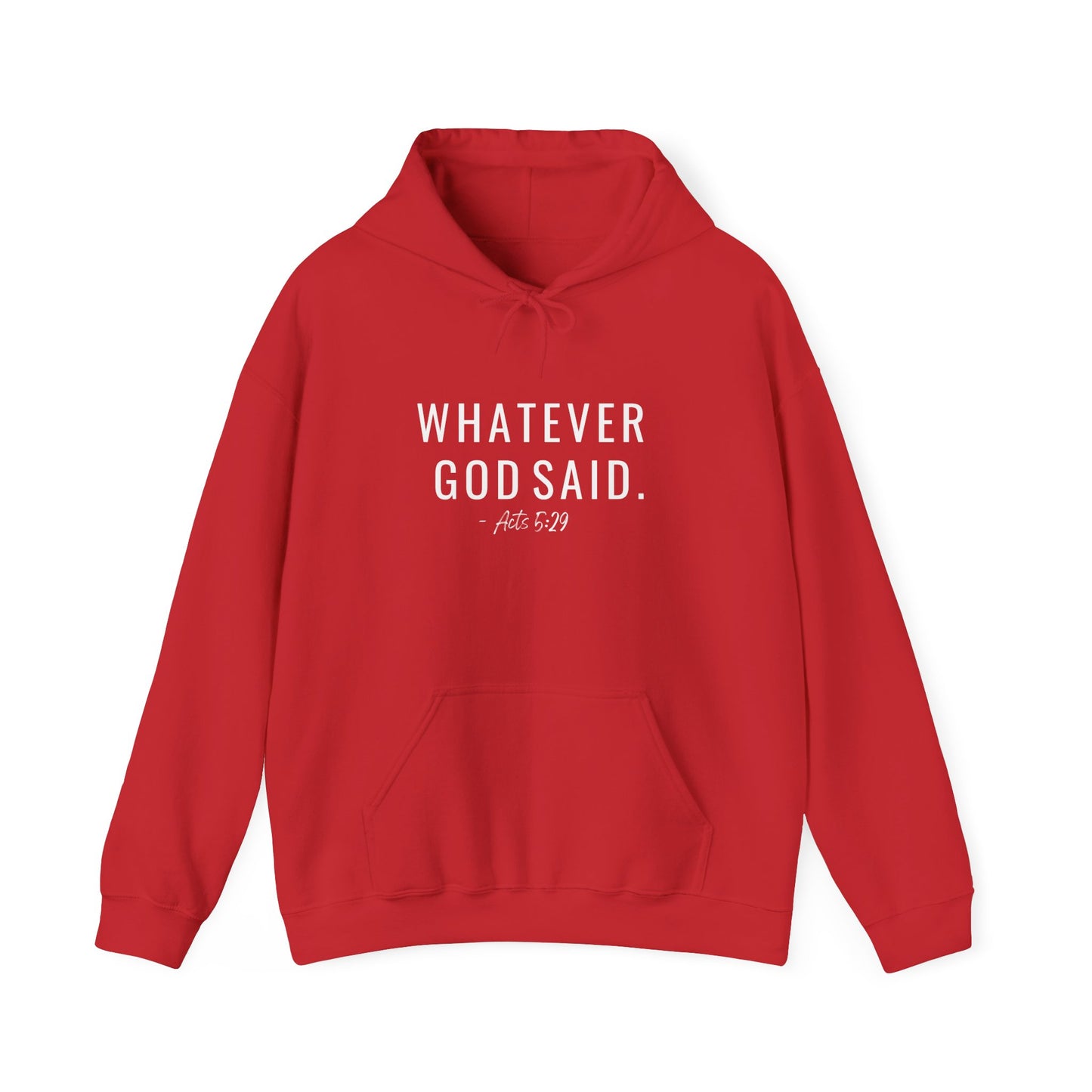 Whatever God Said Hoodie