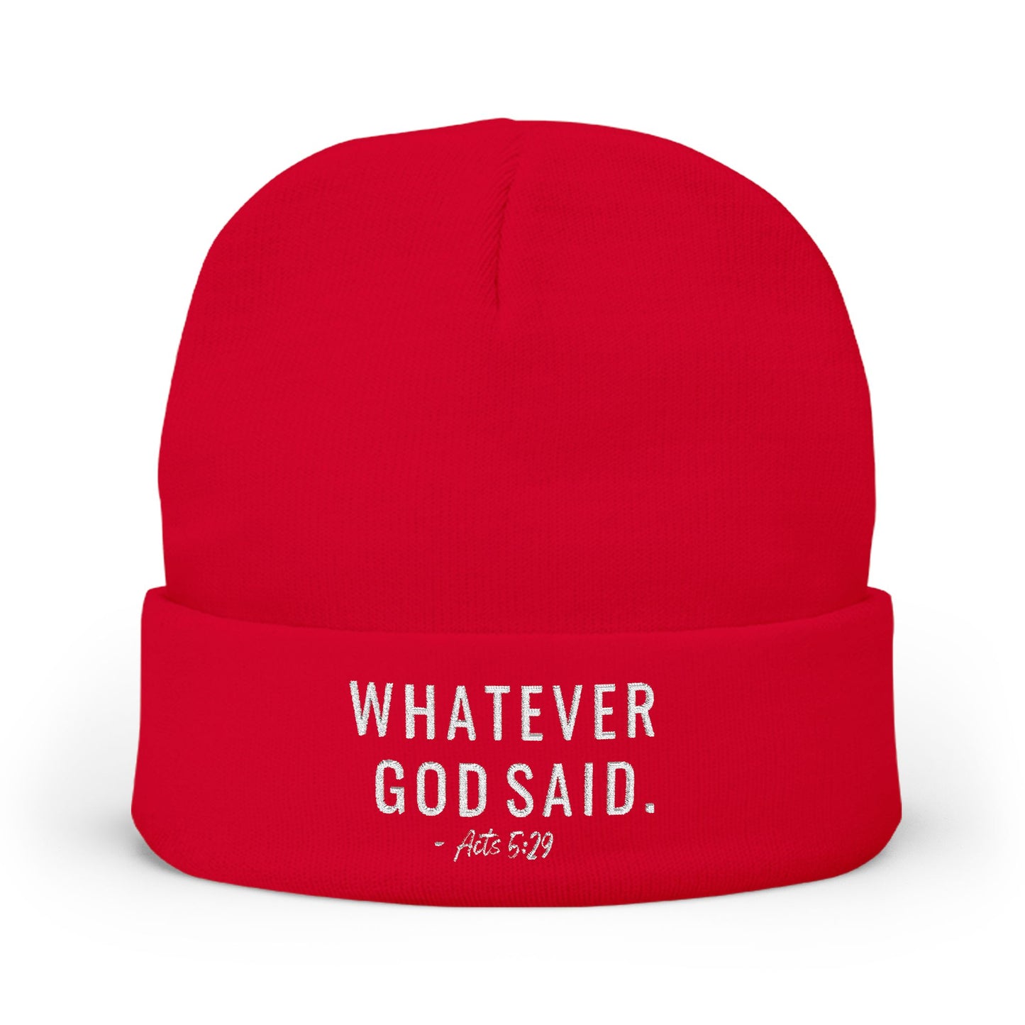 Whatever God Said Beanie