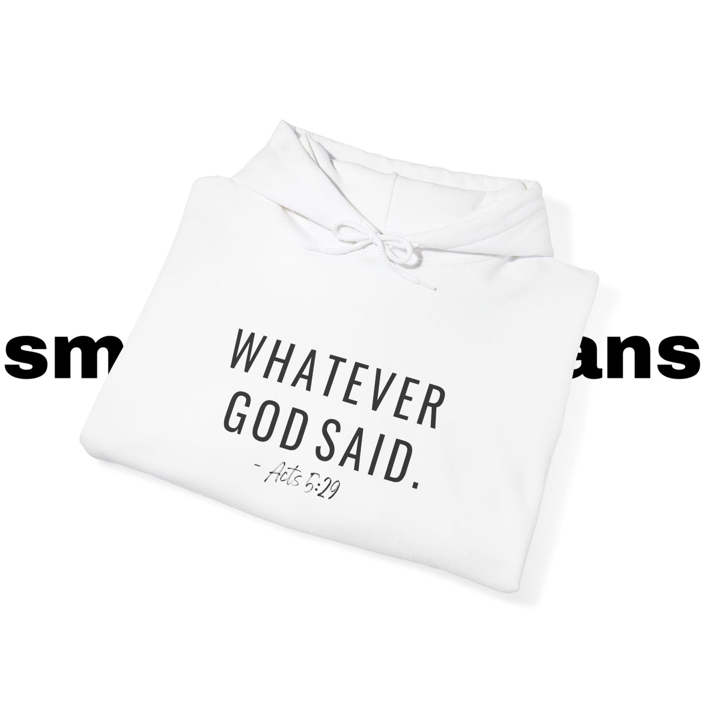 Whatever God Said Hoodie