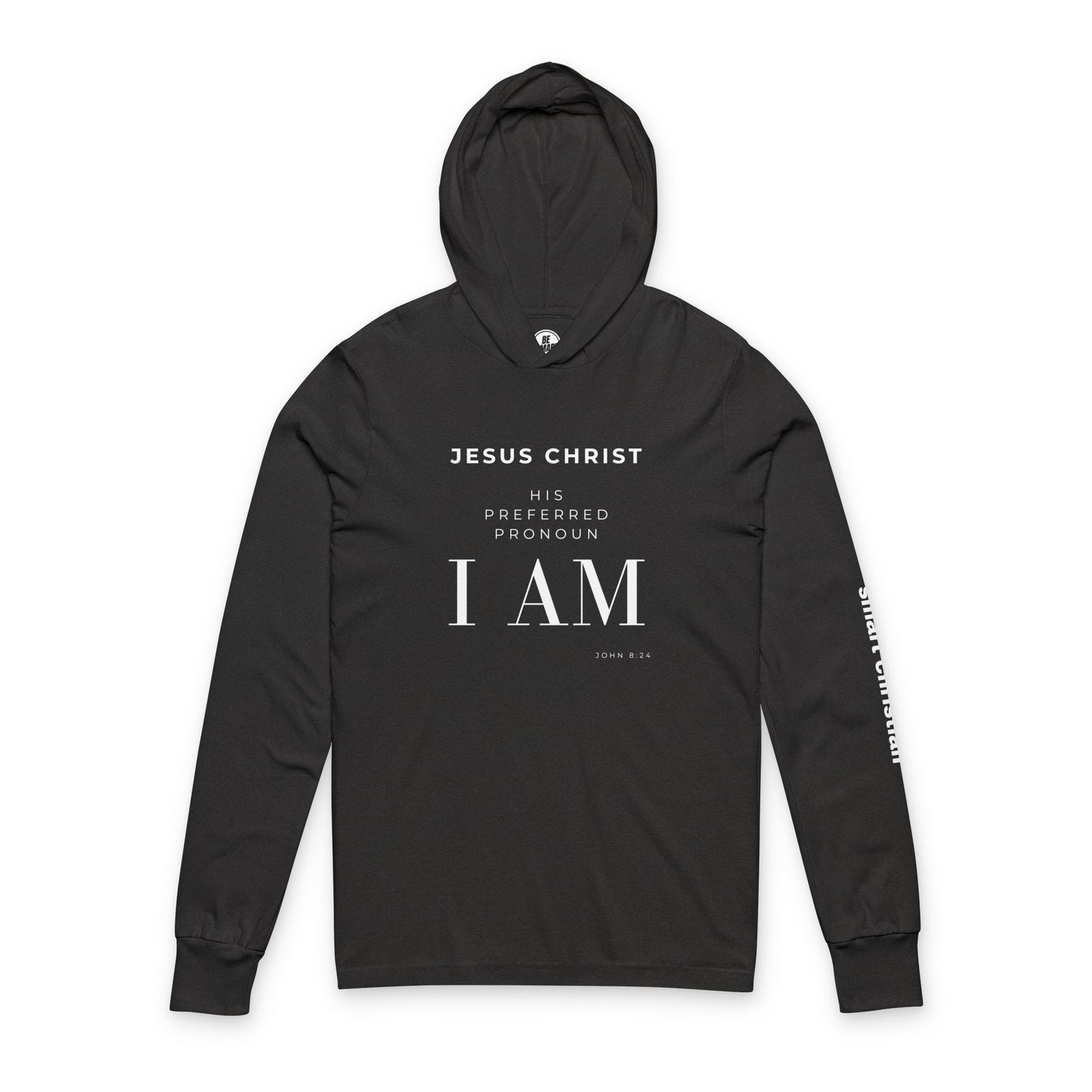 Jesus I AM Hooded Long Sleeve Tee