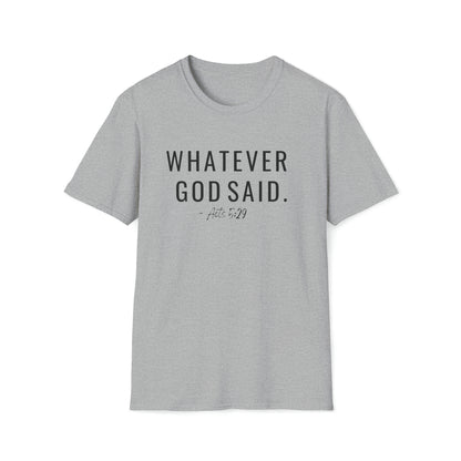 I Agree With God Shirt