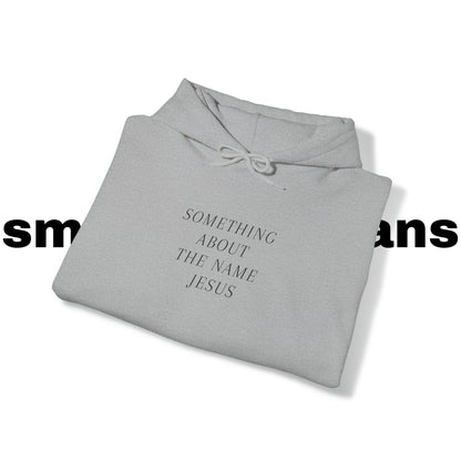 Something About Jesus' Name Hoodie