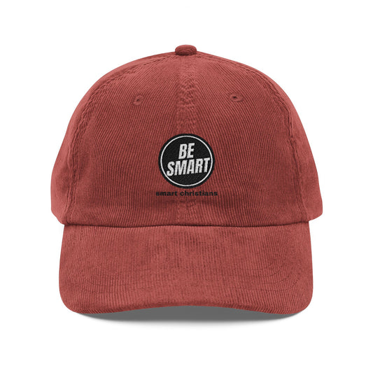 Be Smart Corduroy Baseball  Cap