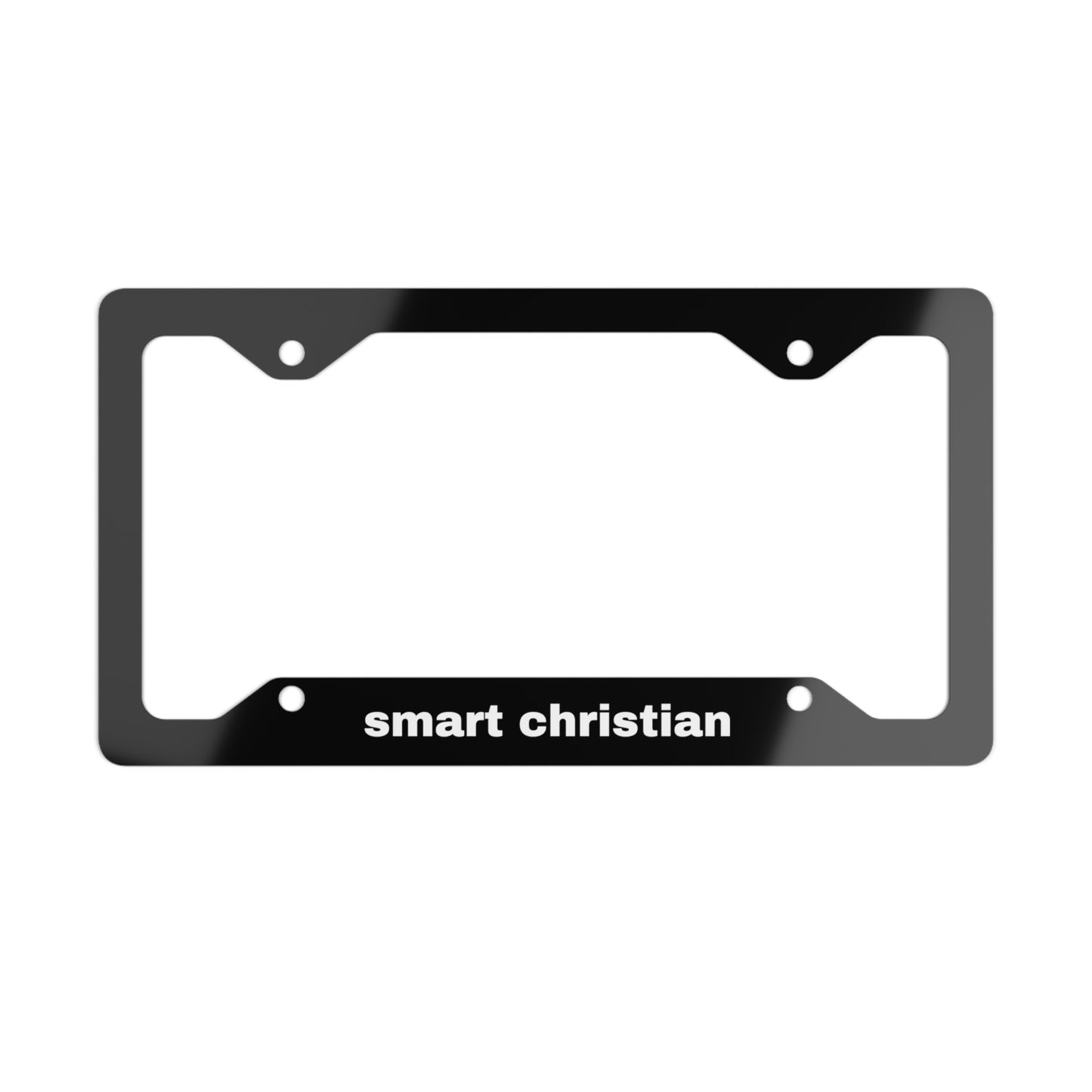 Smart Christian Metal License Plate Frame