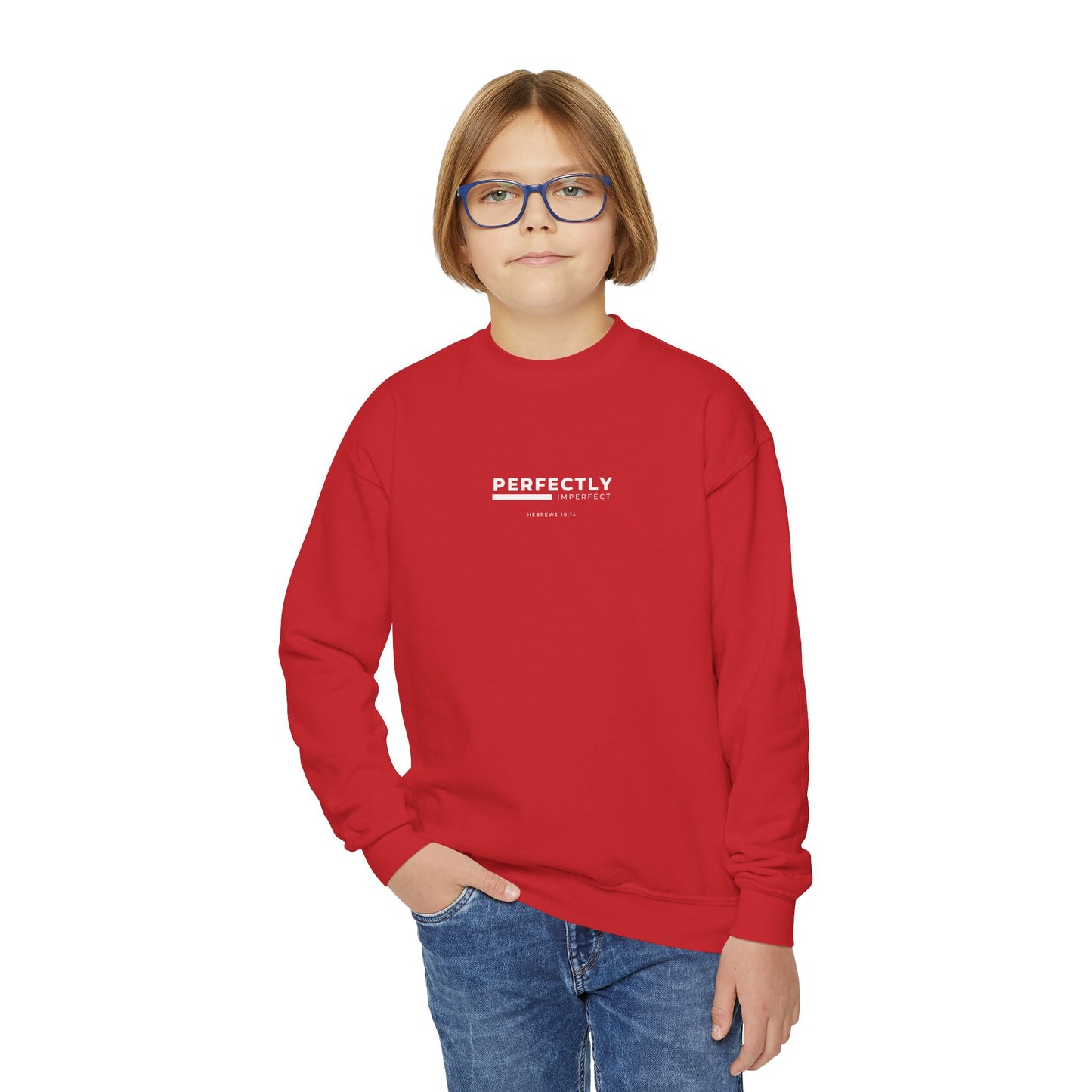 Youth Perfectly Imperfect Crewneck Sweatshirt