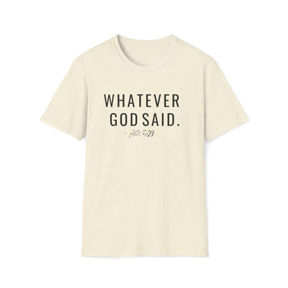 I Agree With God Shirt