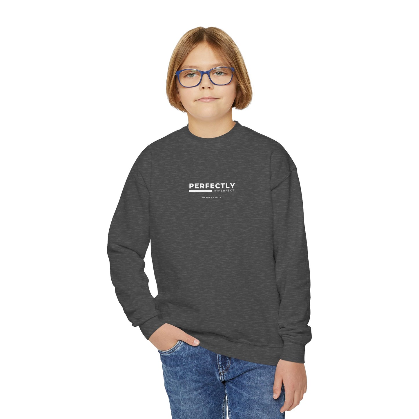 Youth Perfectly Imperfect Crewneck Sweatshirt