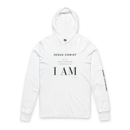 Jesus I AM Hooded Long Sleeve Tee