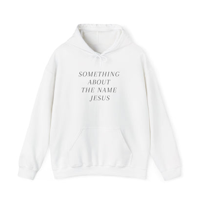 Something About Jesus' Name Hoodie