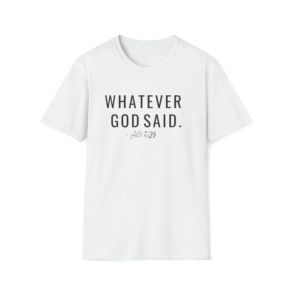 I Agree With God Shirt