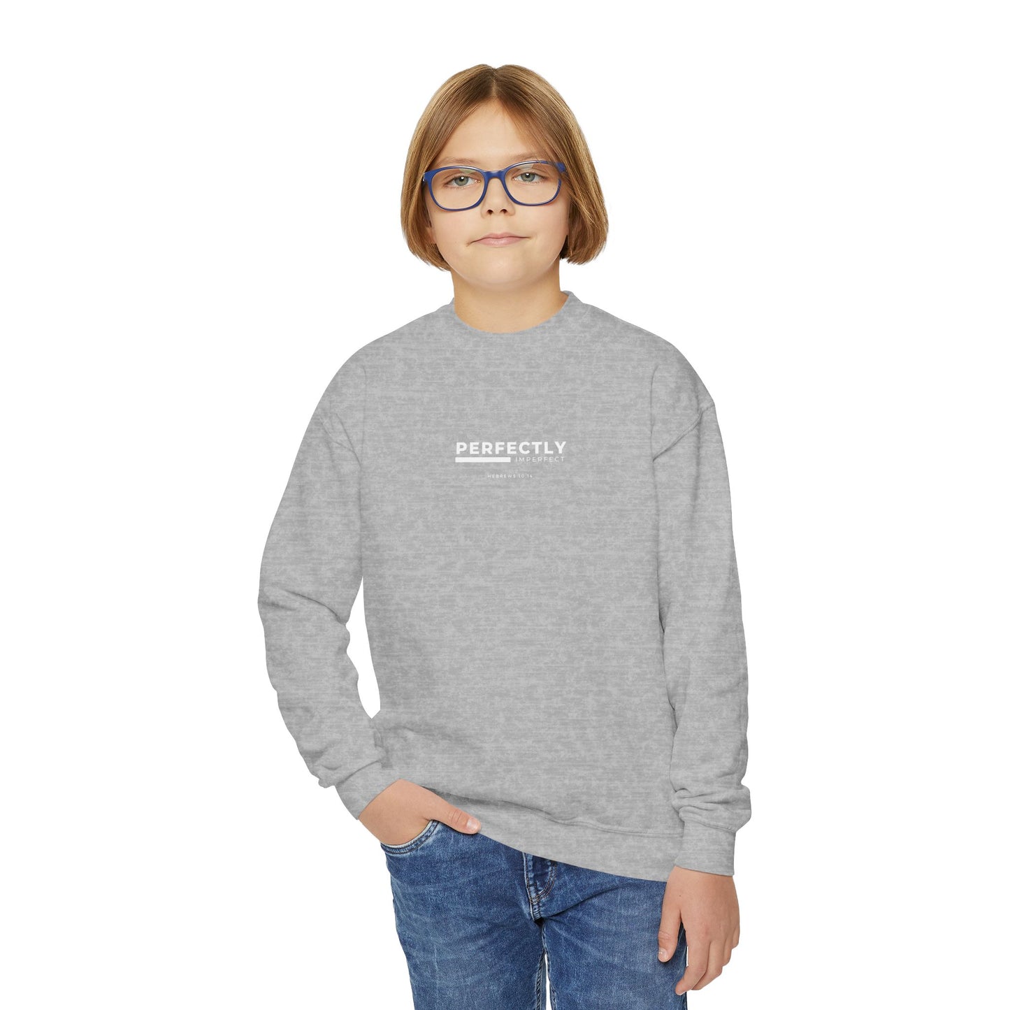 Youth Perfectly Imperfect Crewneck Sweatshirt